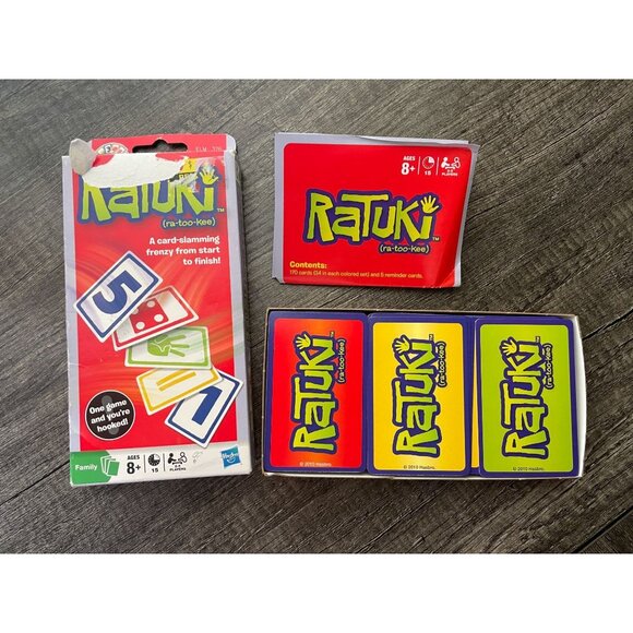 Ratuki (ra-too-kee) Card Game Hasbro Age 8+ Fast Family Fun! Complete - Picture 1 of 6